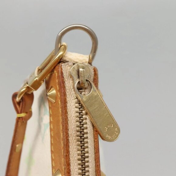 LOUIS VUITTON Monogram Multicolor Pochette Pouch White M92649 LV Auth 132557 - Picture 10 of 16